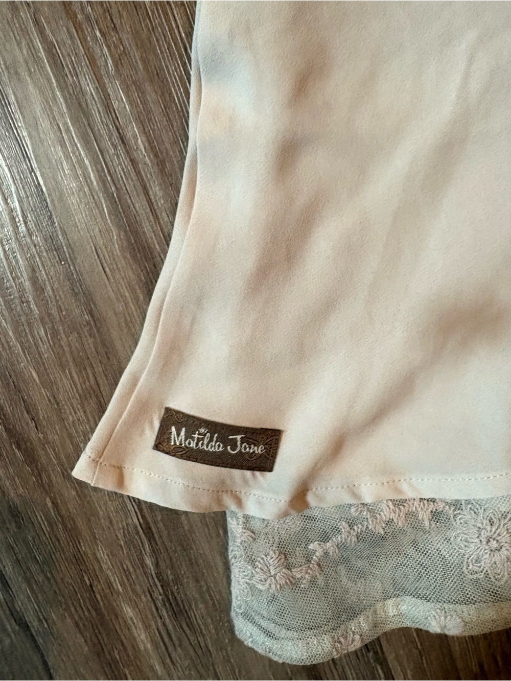 Matilda Jane Cream Ruffle-Hem Tank Top - Picture 5 of 5